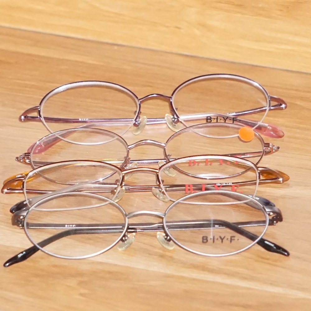 New Wholesale Lot of 4 B.I.Y.F. eyeglasses frames